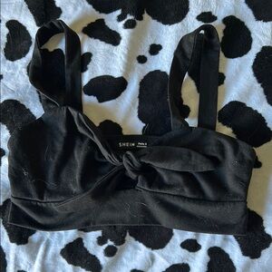 SHEIN Black Women's Top